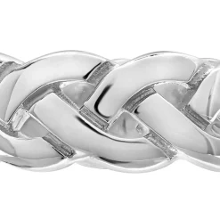 Sterling Silver Polished Woven Celtic Knot Men's Ring