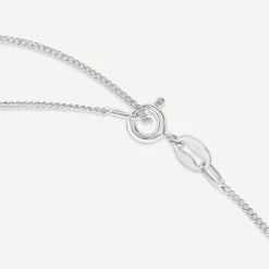 Sterling Silver Polished Heart Disc Pendant