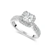 Sterling Silver Princess Cut Cubic Zirconia Ring
