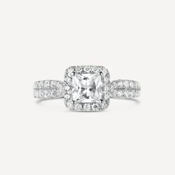 Sterling Silver Princess Cut Cubic Zirconia Ring