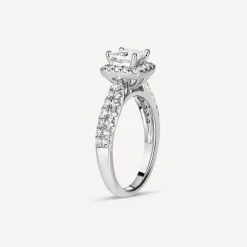Sterling Silver Princess Cut Cubic Zirconia Ring