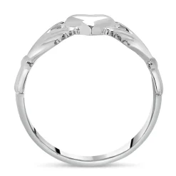 Sterling Silver Puffed Heart Gents Extra Heavy Claddagh Ring