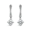 Sterling Silver Round Cubic Zirconia & Pav