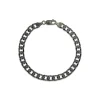 Sterling Silver Ruthenium Plated Curbed Bracelet