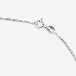 Sterling Silver Script Cubic Zirconia Initial S Pendant