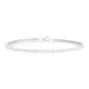 Sterling Silver Single Crystal Line Tennis Bracelet
