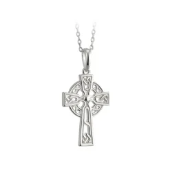 Sterling Silver Small Filigree Celtic Cross Pendant