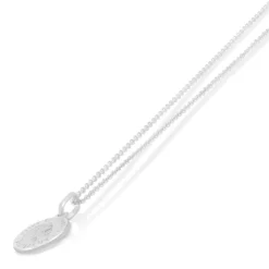 Sterling Silver Small St Christopher Pendant (Chain Included)