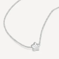 Sterling Silver Small Star Necklet