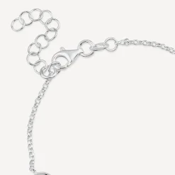 Sterling Silver Stationed Teardrop Bracelet