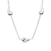Sterling Silver Teardrop Station Necklet