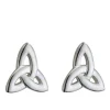 Sterling Silver Trinity Knot Stud Earrings