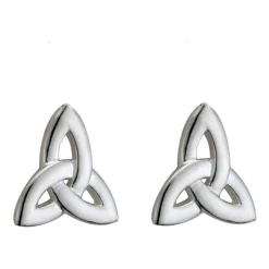 Sterling Silver Trinity Knot Stud Earrings