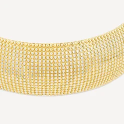 Sterling Silver Yellow Gold Plated Diamond Cut Bangle