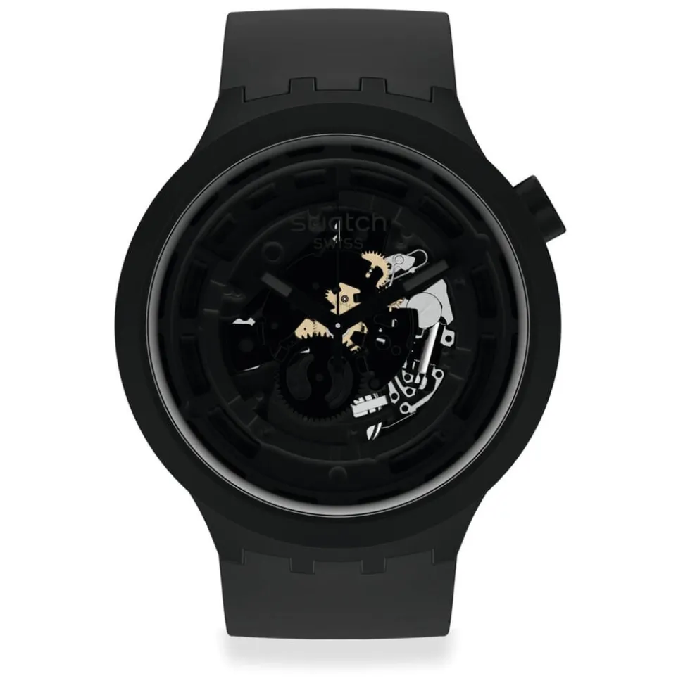 Swatch Big Bold Bioceramic C-Black Strap Watch