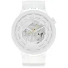 Swatch Big Bold Bioceramic C-White Strap Watch