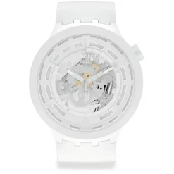 Swatch Big Bold Bioceramic C-White Strap Watch