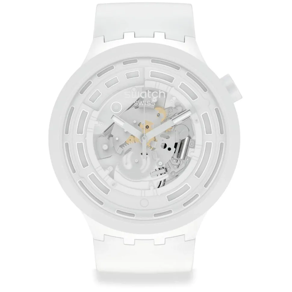 Swatch Big Bold Bioceramic C-White Strap Watch