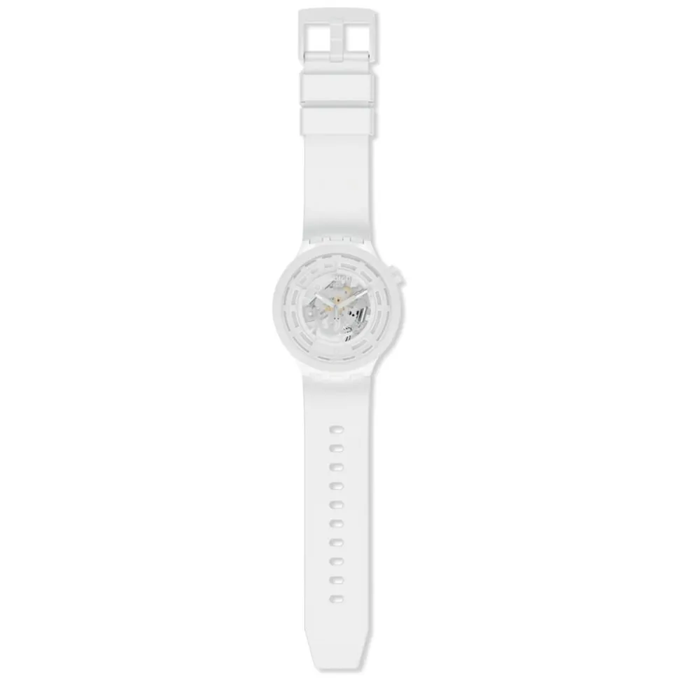 Swatch Big Bold Bioceramic C-White Strap Watch
