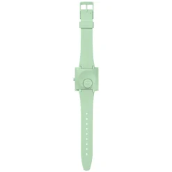 Swatch Bioceramic What If...Mint? Square Dial Green Strap Watch
