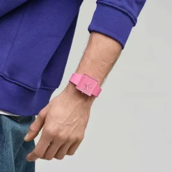 Swatch Bioceramic What If...Rose? Square Dial Pink Strap Watch