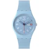 Swatch Trendy Lines in The Sky 34mm Light Blue Dial Strap Watch