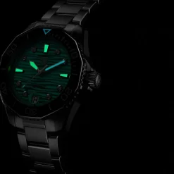TAG Heuer Aquaracer Professional 300 Date 36mm Turqoise Dial Diamond Dots Rubber Strap Watch