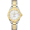 TAG Heuer Aquaracer Date 32mm MOP Dial 18k Gold Plated & Stainless Steel Bracelet Watch