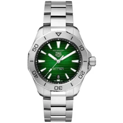 TAG Heuer Aquaracer Professional 200 Date 40mm Green Dial Stainless Steel Bracelet Watch