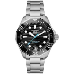 TAG Heuer Aquaracer Professional 300 Date 42mm Black Dial & Ceramic Bezel Steel Bracelet Watch