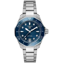 TAG Heuer Aquaracer Professional 300 36mm Blue Dial & Bezel Stainless Steel Bracelet Watch