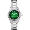 TAG Heuer Aquaracer Professional 200 Date 30mm Green Dial Diamond Dots Steel Bracelet Watch