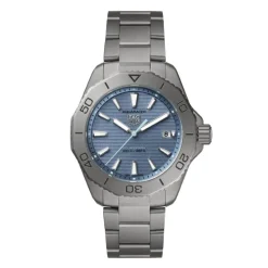 TAG Heuer Aquaracer Professional 200 Solargraph 40mm Blue Dial Titanium Bracelet Watch
