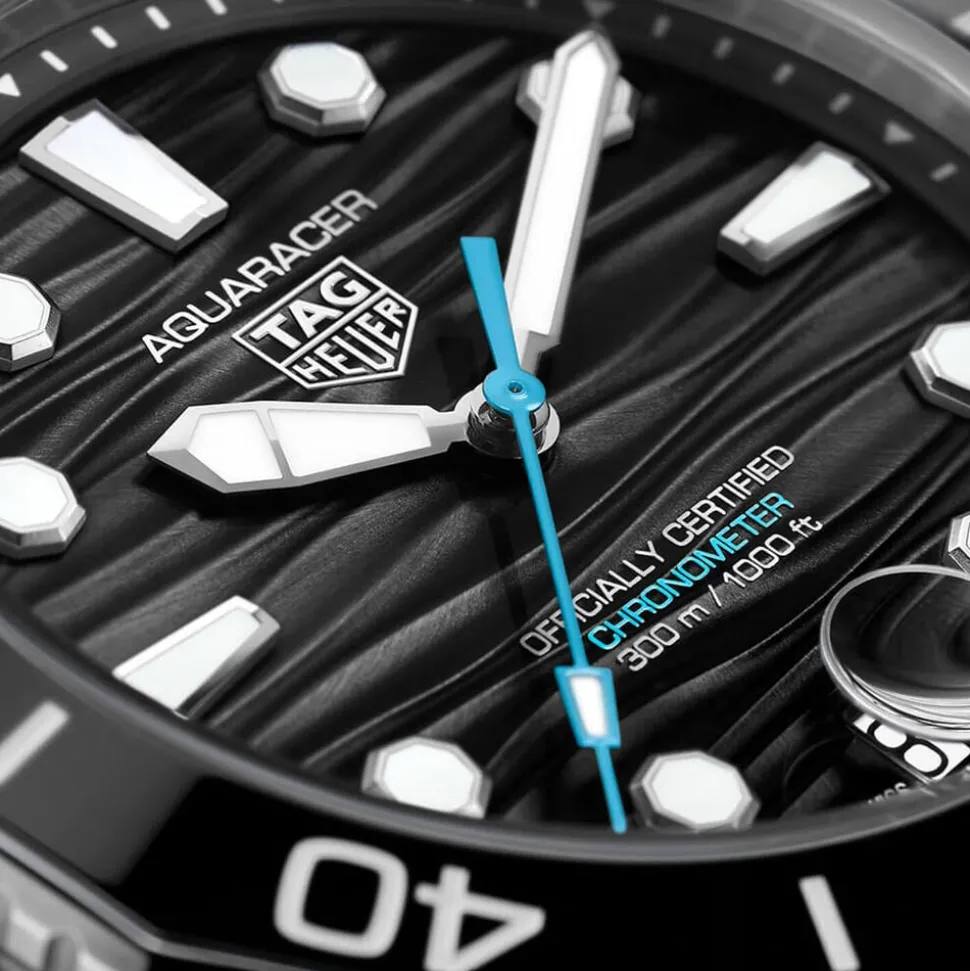 TAG Heuer Aquaracer Professional 300 Date 42mm Black Dial & Ceramic Bezel Steel Bracelet Watch