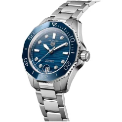 TAG Heuer Aquaracer Professional 300 36mm Blue Dial & Bezel Stainless Steel Bracelet Watch