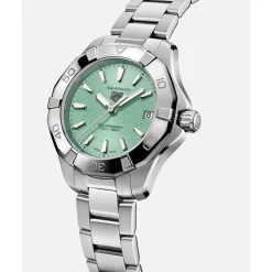 TAG Heuer Aquaracer Professional 200 Solargraph 34mm Polar Blue Dial Steel Bracelet Watch