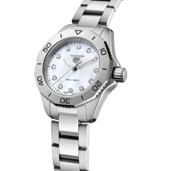 TAG Heuer Aquaracer Professional 200 30mm MOP Dial Diamond Dots Steel Bracelet Watch