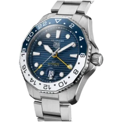 TAG Heuer Aquaracer Professional 300 GMT 43mm Blue Dial Stainless Steel Bracelet Watch