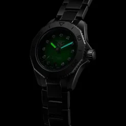 TAG Heuer Aquaracer Professional 200 Date 30mm Green Dial Diamond Dots Steel Bracelet Watch