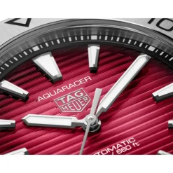 TAG Heuer Aquaracer Professional 200 Date 40mm Red Dial Stainless Steel Bracelet Watch