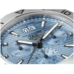 TAG Heuer Aquaracer Professional 200 Chronograph 40mm Light Blue Dial Steel Bracelet Watch
