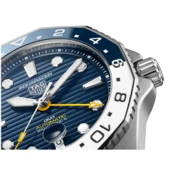 TAG Heuer Aquaracer Professional 300 GMT 43mm Blue Dial Stainless Steel Bracelet Watch