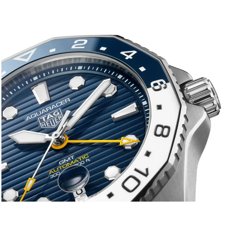 TAG Heuer Aquaracer Professional 300 GMT 43mm Blue Dial Stainless Steel Bracelet Watch