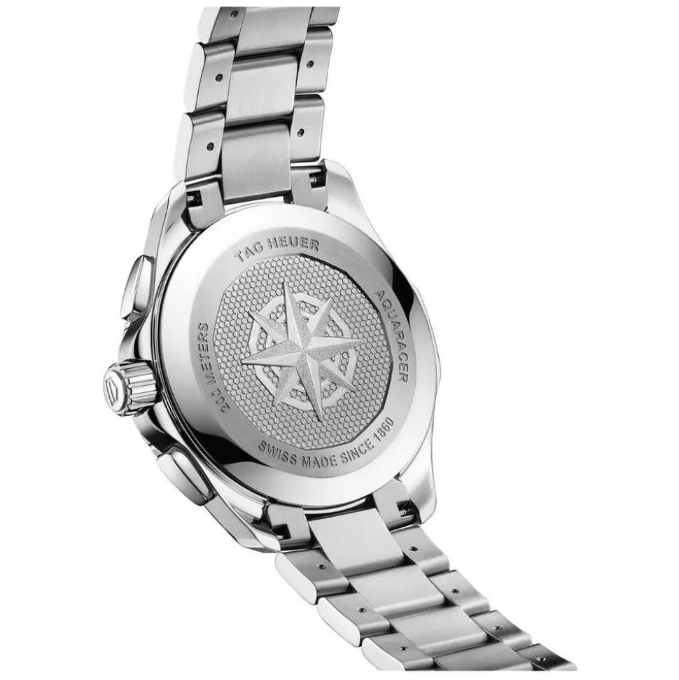 TAG Heuer Aquaracer Professional 200 Chronograph 40mm Light Blue Dial Steel Bracelet Watch