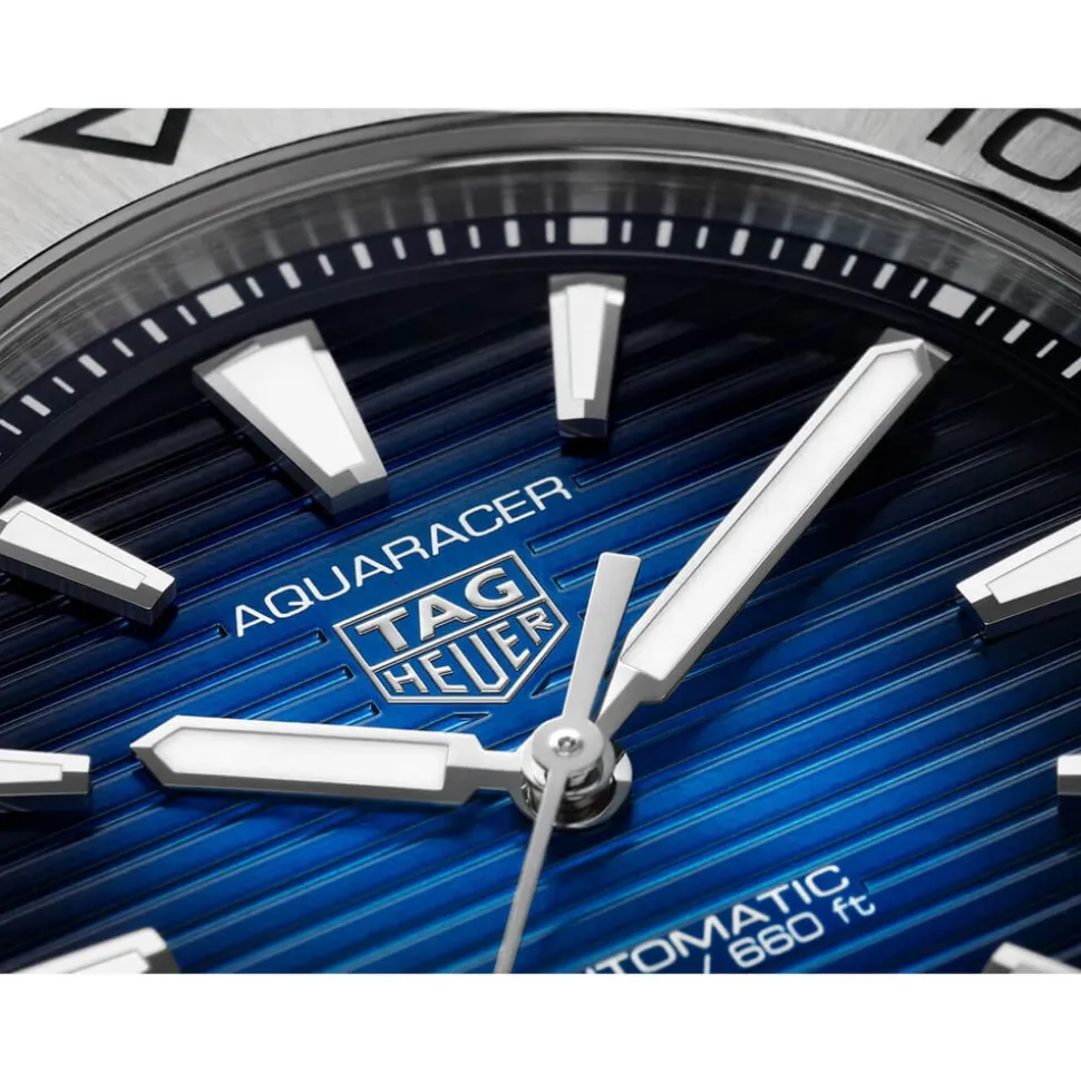 TAG Heuer Aquaracer Professional 200 Date 40mm Blue Smokey Dial Steel Bracelet Watch