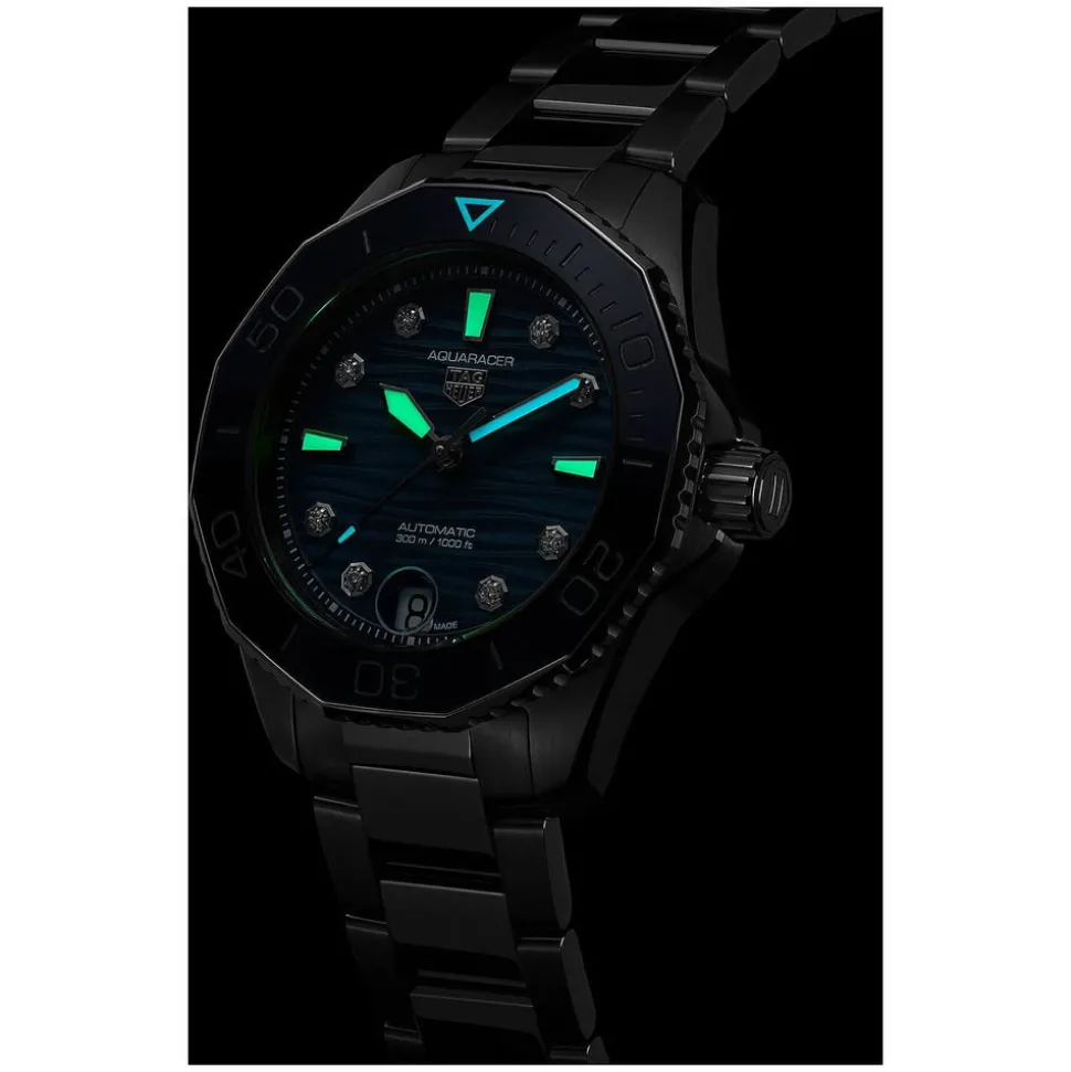 TAG Heuer Aquaracer Professional 300 36mm Blue Dial & Bezel Stainless Steel Bracelet Watch