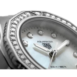 TAG Heuer Aquaracer Professional 200 30mm MOP Dial Diamond Dot Stainless Steel Bracelet Watch