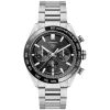TAG Heuer Carrera Chronograph 44mm Black Dial & Bezel Stainless Steel Bracelet Watch