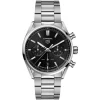 TAG Heuer Carrera Chronograph 42mm Black Dial Stainless Steel Bracelet Watch
