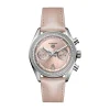 TAG Heuer Carrera Chronograph 39mm Pink Dial Diamond Dots Leather Strap Watch